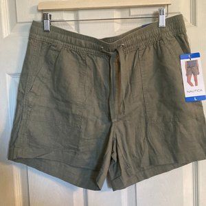 Nautica Green Linen Shorts - NWT